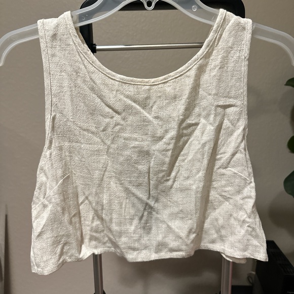 Fashion Nova Cream Crop Top - Picture 1 of 3